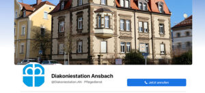 Screenshot Facebook Seite Diakoniestation Ansbach